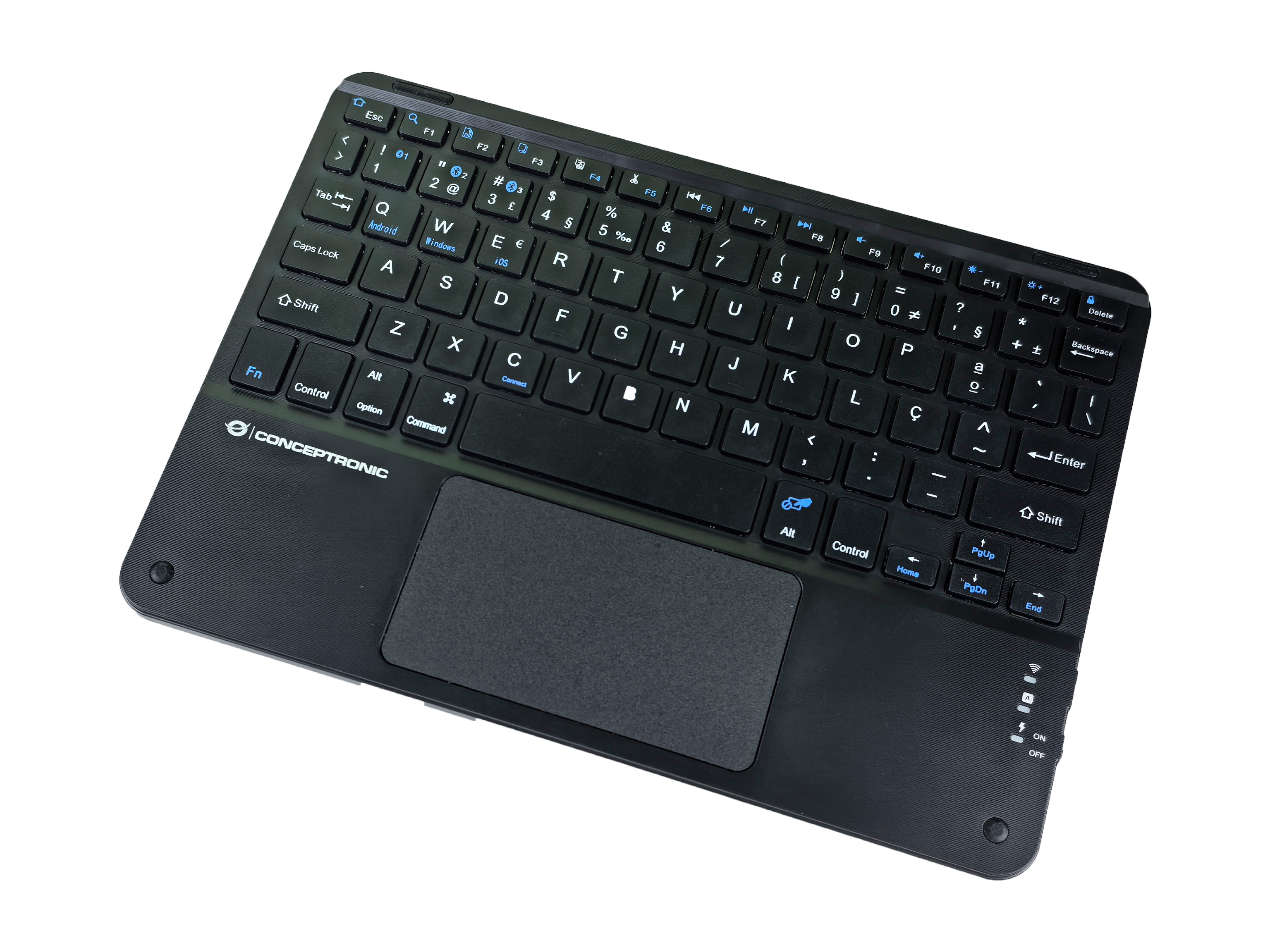 CONCEPTRONIC 10 Wireless Tastatur BT5.4   Layout PT schwarz