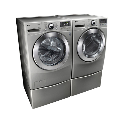 LG WM3070HVA washing machine Front-load 1200 RPM Silver, Stainless steel – image 5