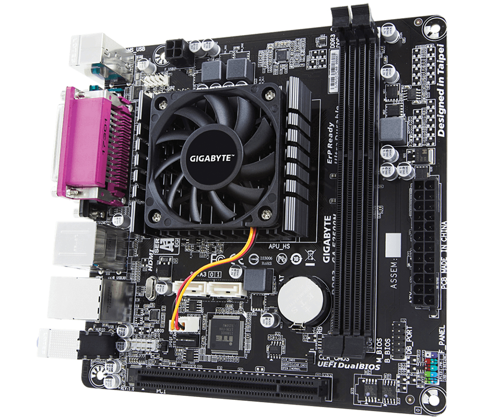 GIGABYTE GA-E2500N Socket FT3 mini ITX – image 3