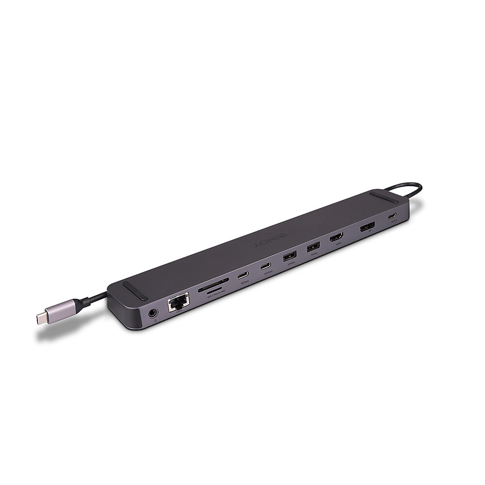 Lindy DST-Mini XT 810, USB-C Laptop Mini Docking Station with Single Display (8K) or Dual Display (4K60) and – image 1