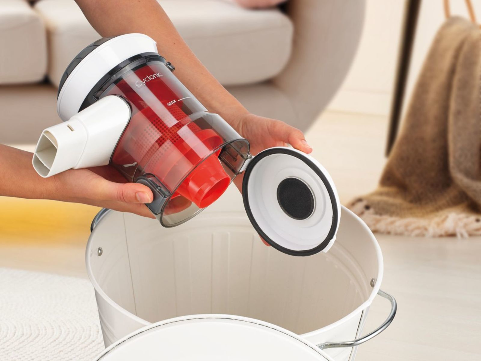 Gorenje SVC219FMW 2-in-1 stick vacuum Battery Dry HEPA Bagless White – image 7