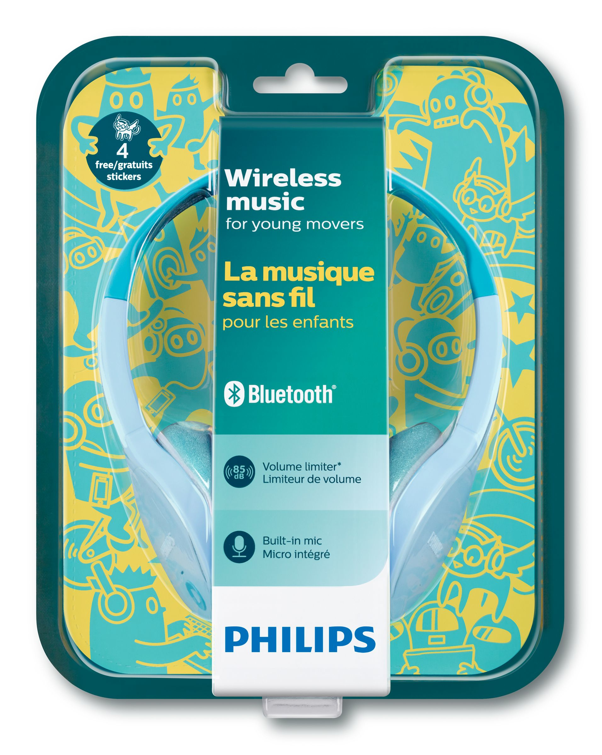 Philips Kids' wireless Bluetooth® headphones SHK4000TL/00 – image 2