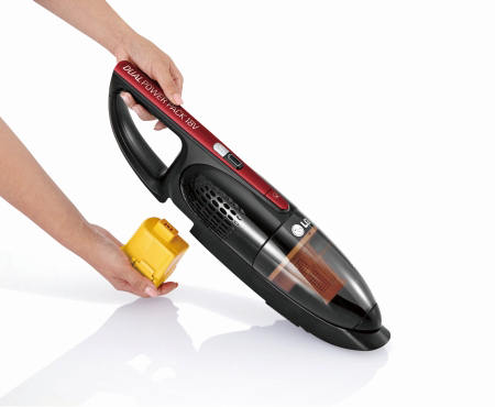 LG VS8401SCW stick vacuum/electric broom 2-in-1 stick vacuum Bagless Black, Red – image 4