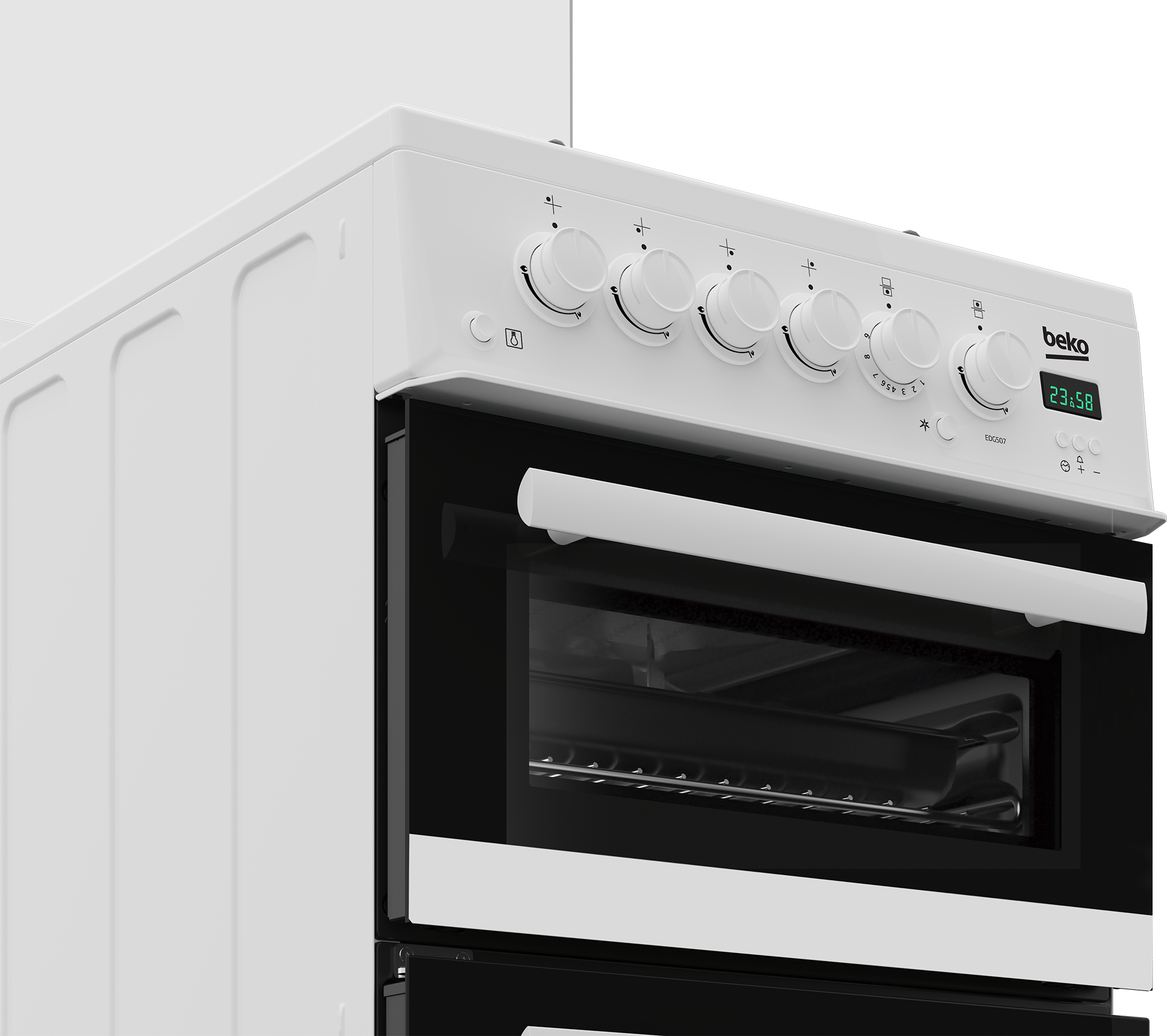 Beko EDG507W 50cm Freestanding Gas Twin Cavity Cooker – image 6
