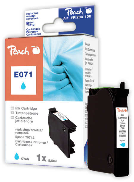 Peach 312907 ink cartridge 1 pc(s) Cyan