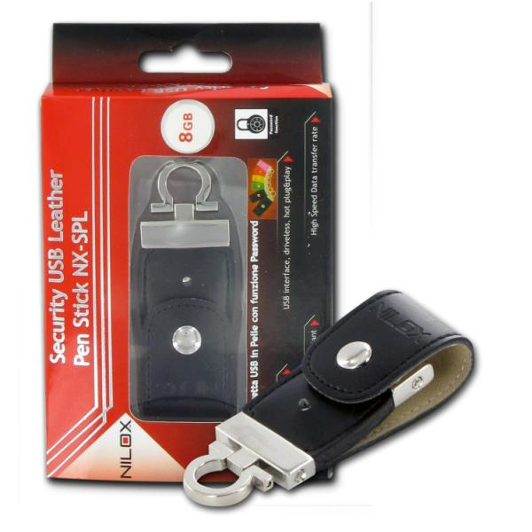 Nilox PEN DRIVE CUOIO 8GB NERA PASS – image 3