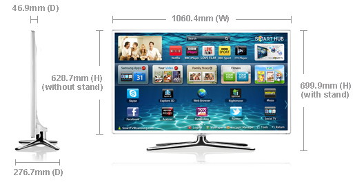 Samsung UE46ES6710U 116.8 cm (46") Full HD Smart TV Wi-Fi White – image 6