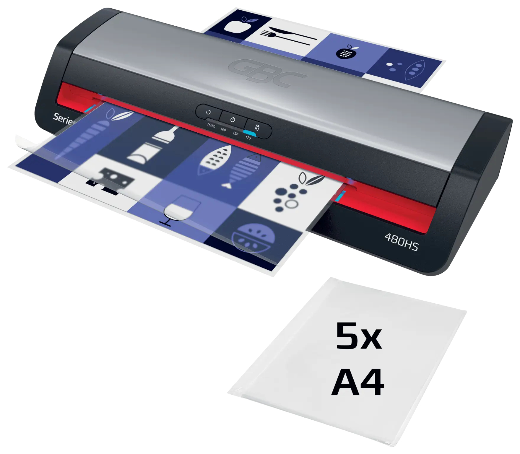 Resim GBC 480HS Sıcak Laminasyon Makinesi, 33 cm Genişlik, 4 Silindir, A3 Format