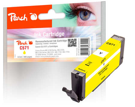 Peach 320132 ink cartridge Compatible Yellow