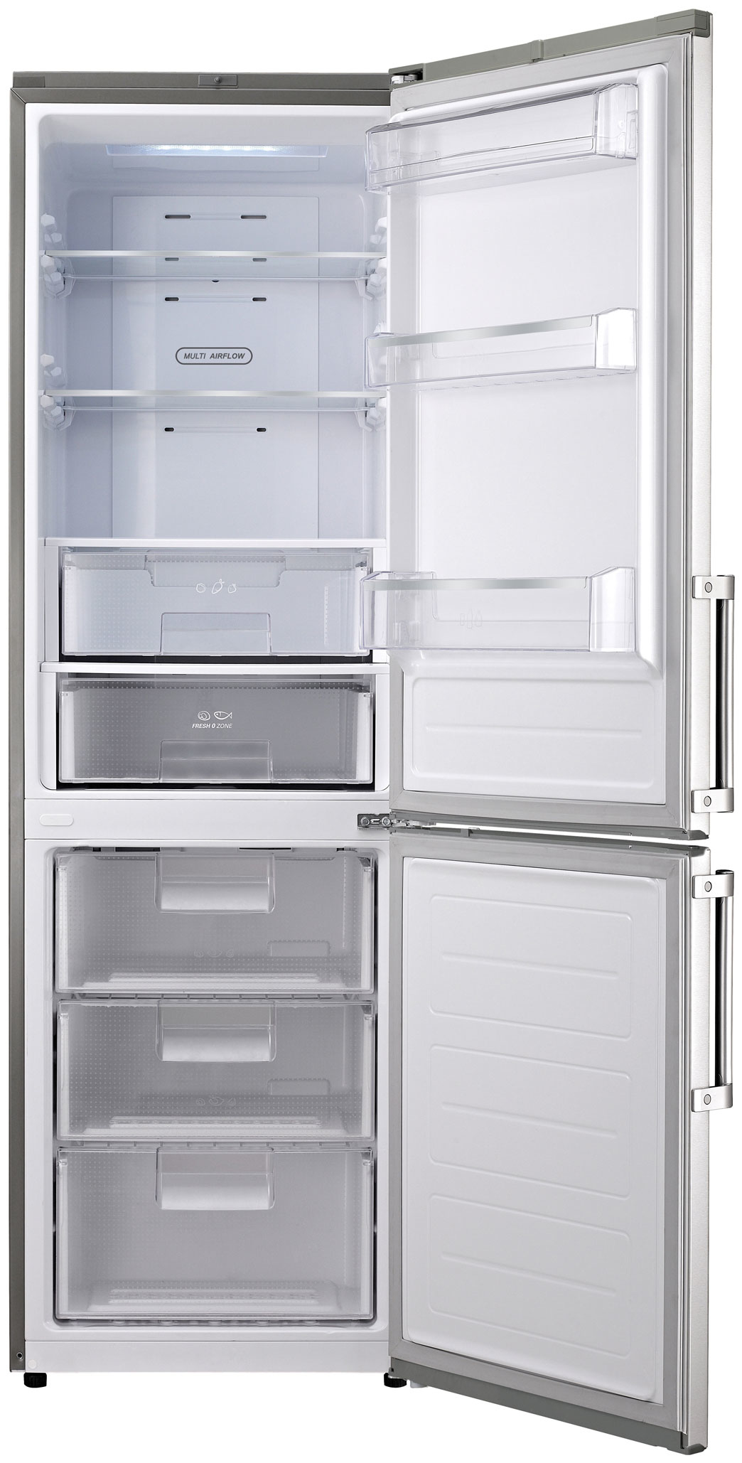 LG GB5237AVFW fridge-freezer Freestanding Platinum – image 2