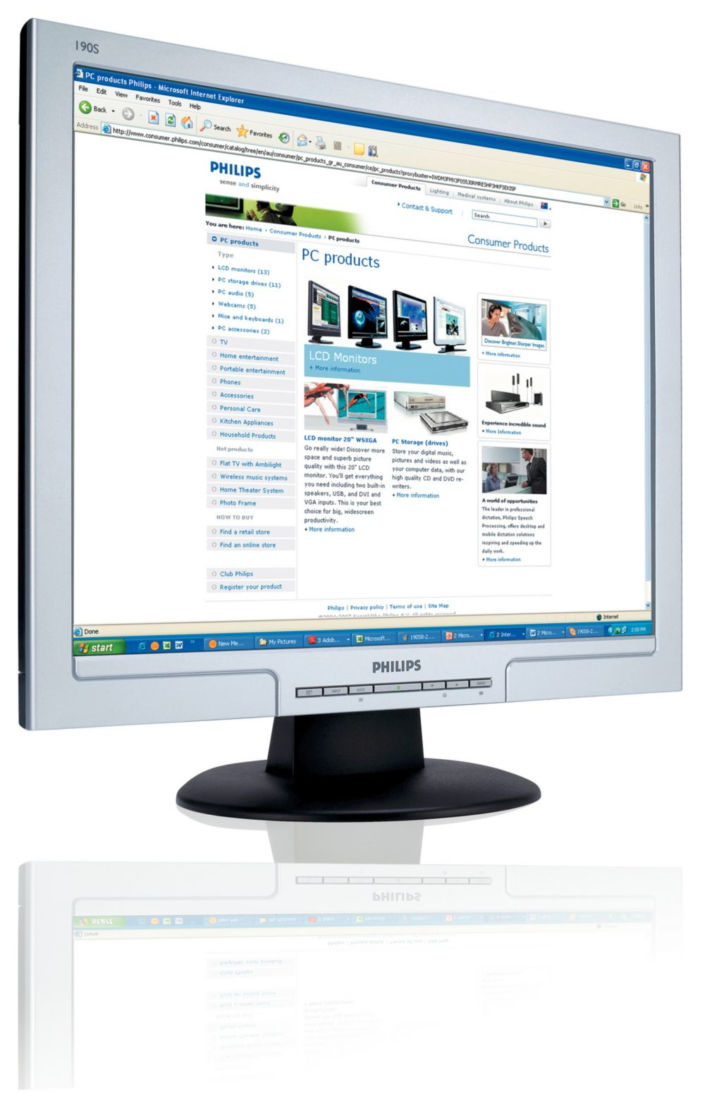 Philips 190S8FS/00 computer monitor