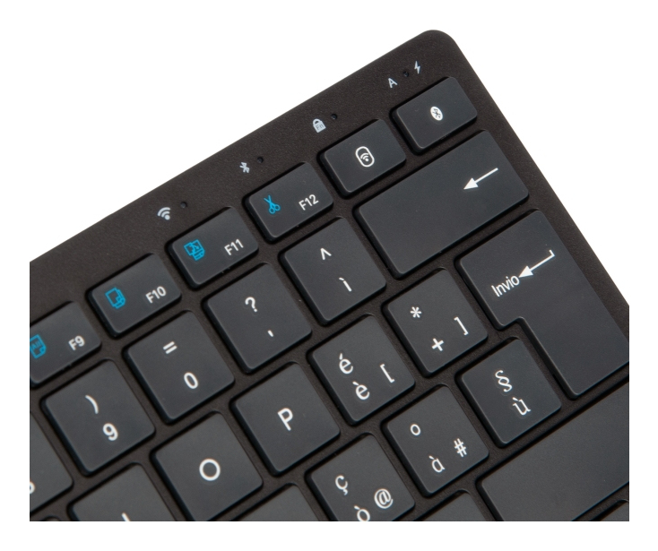 Vultech KEY-601WBT keyboard Office USB + RF Wireless + Bluetooth QWERTY Italian Black – image 3