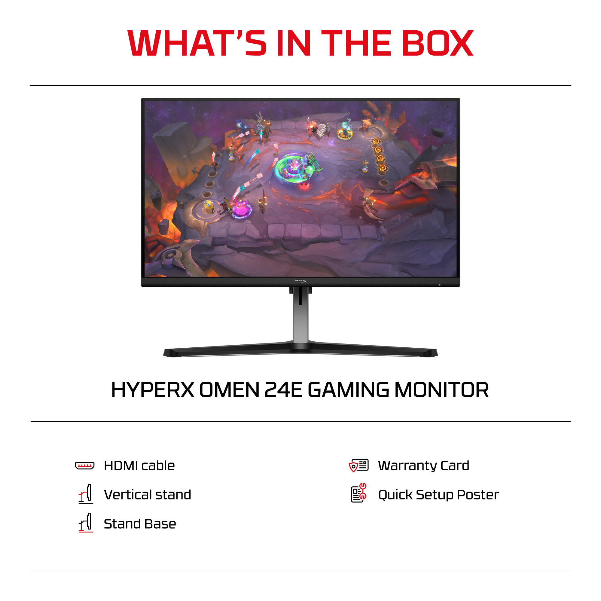 HP HyperX OMEN 23.8 inch FHD 144Hz Gaming Monitor - OMEN 24e – image 8