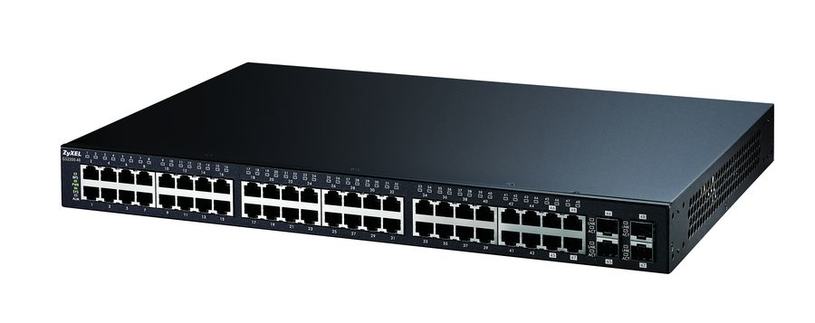 Zyxel GS2210-48HP Managed L2 Gigabit Ethernet (10/100/1000) Power over Ethernet (PoE) 1U Black – image 2