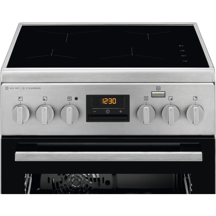 Electrolux LKI564201X Freestanding cooker Electric Ceramic hob Stainless steel – image 2