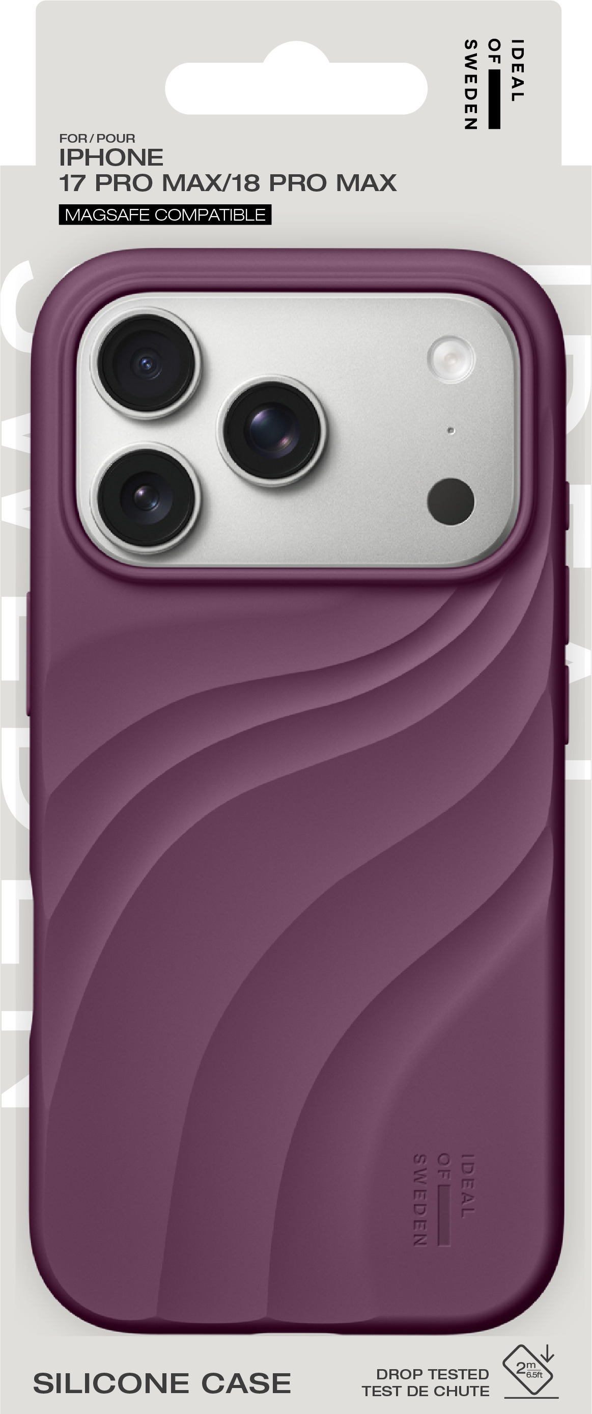 iDeal of Sweden Soft Swirl Silicone Case MagSafe iPhone 17 Pro Max / 18 Pro Max Velvet Plum – image 6
