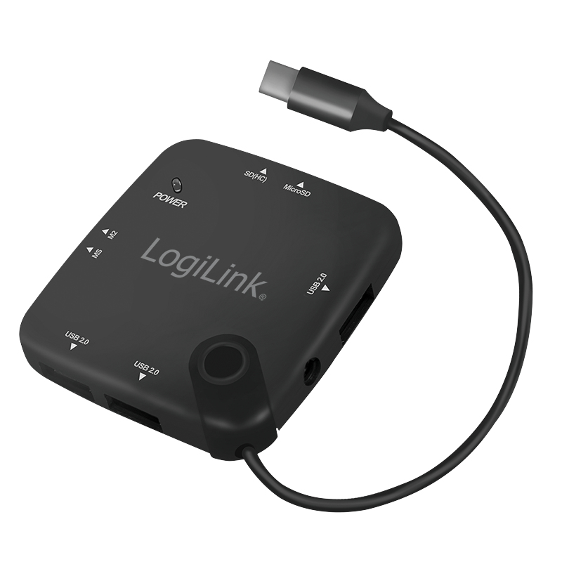 LogiLink UA0344 interface hub USB 2.0 Type-C Black – image 3