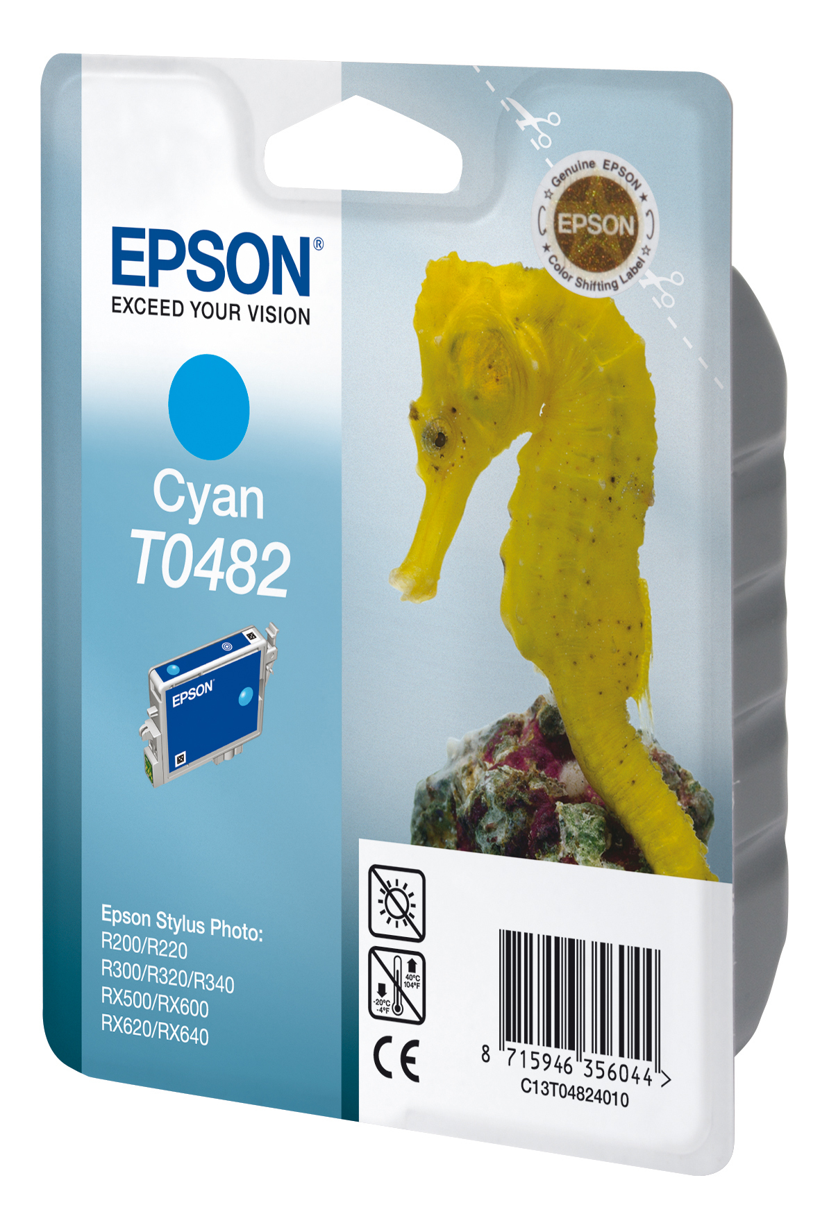 Epson Seahorse Singlepack Cyan T0482