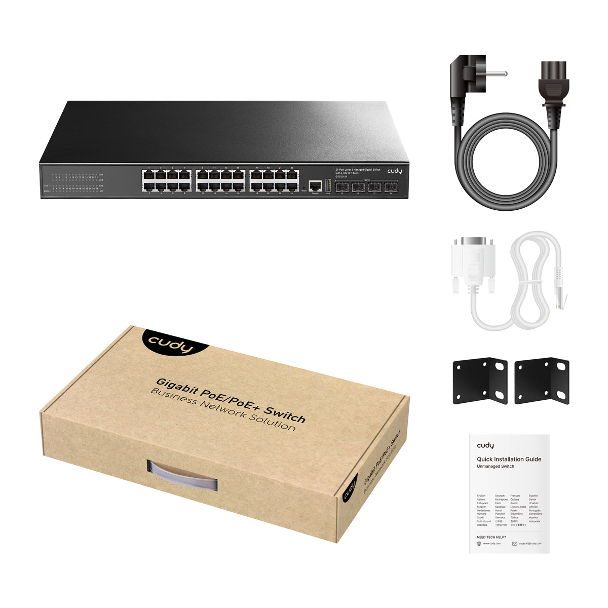 Cudy GS5024S4 network switch Managed L3 Gigabit Ethernet (10/100/1000) Black – image 4
