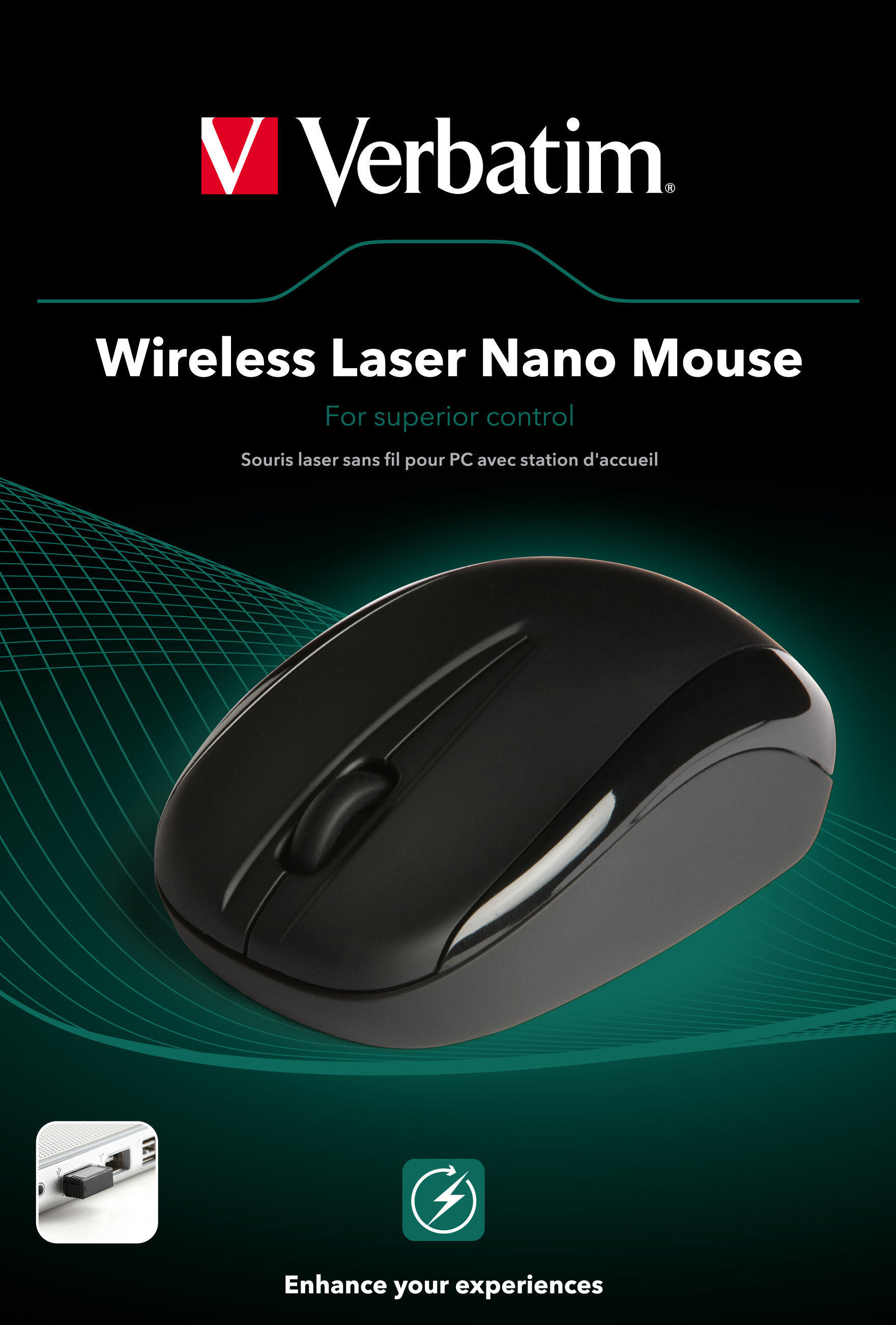 Verbatim Wireless Laser Nano Mouse - Black – image 5