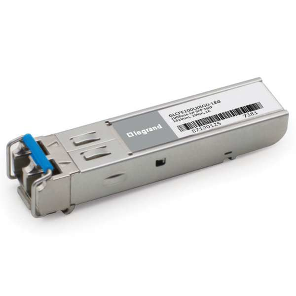 Legrand Cisco[R] GLC-FE-100LX-RGD Compatible TAA Compliant 100Base-LX SFP Transceiver (SMF, 1310nm, 10km, LC, Rugged)