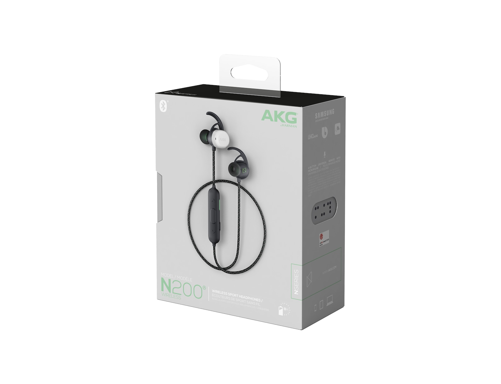 Samsung GP-N200HAHHFAC headphones/headset Wireless In-ear, Neck-band Sports Bluetooth White – image 3