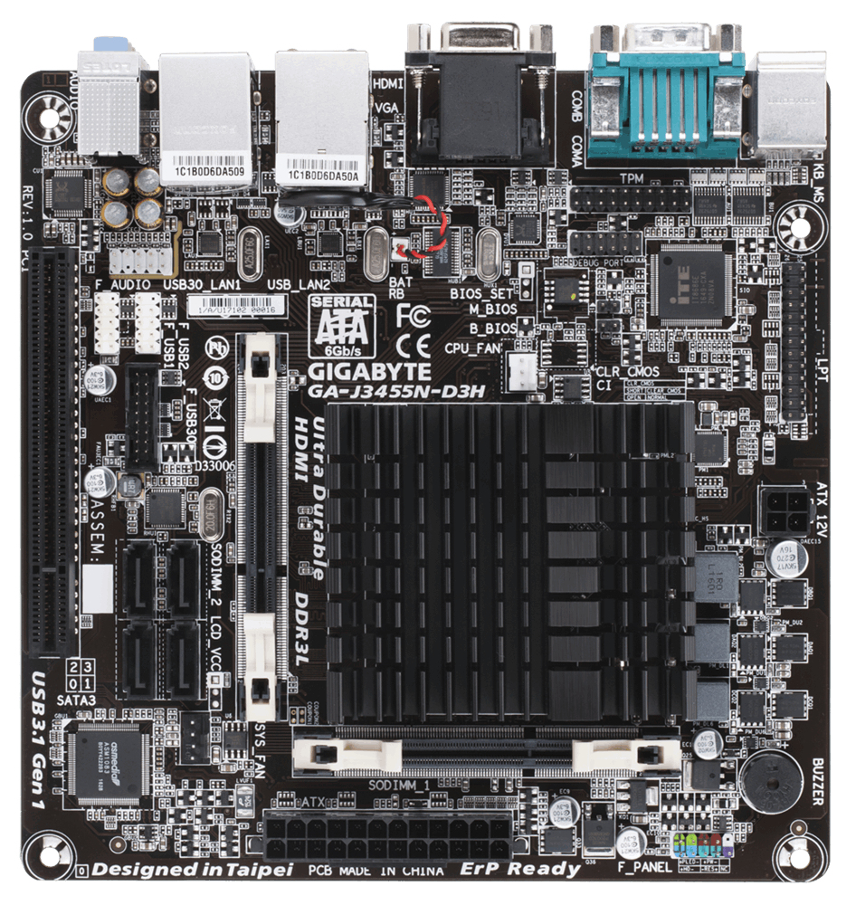 GIGABYTE GA-J3455N-D3H (rev. 1.0)