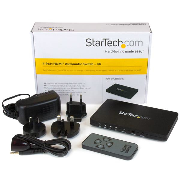 StarTech.com 4-Port HDMI automatic video switch w/ aluminum housing and MHL support – 4K – image 4
