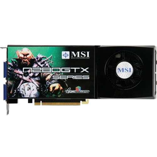 MSI N280GTX-T2D1GOC graphics card GeForce GTX 280