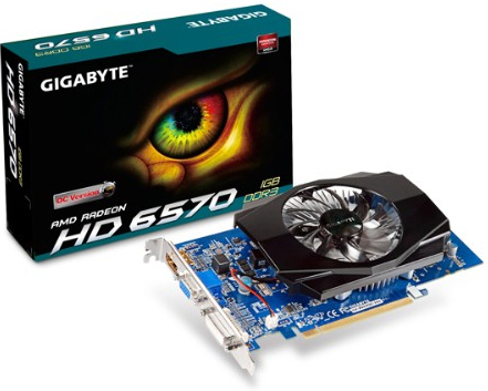 GIGABYTE GV-R657OC-1GI graphics card AMD Radeon HD6570