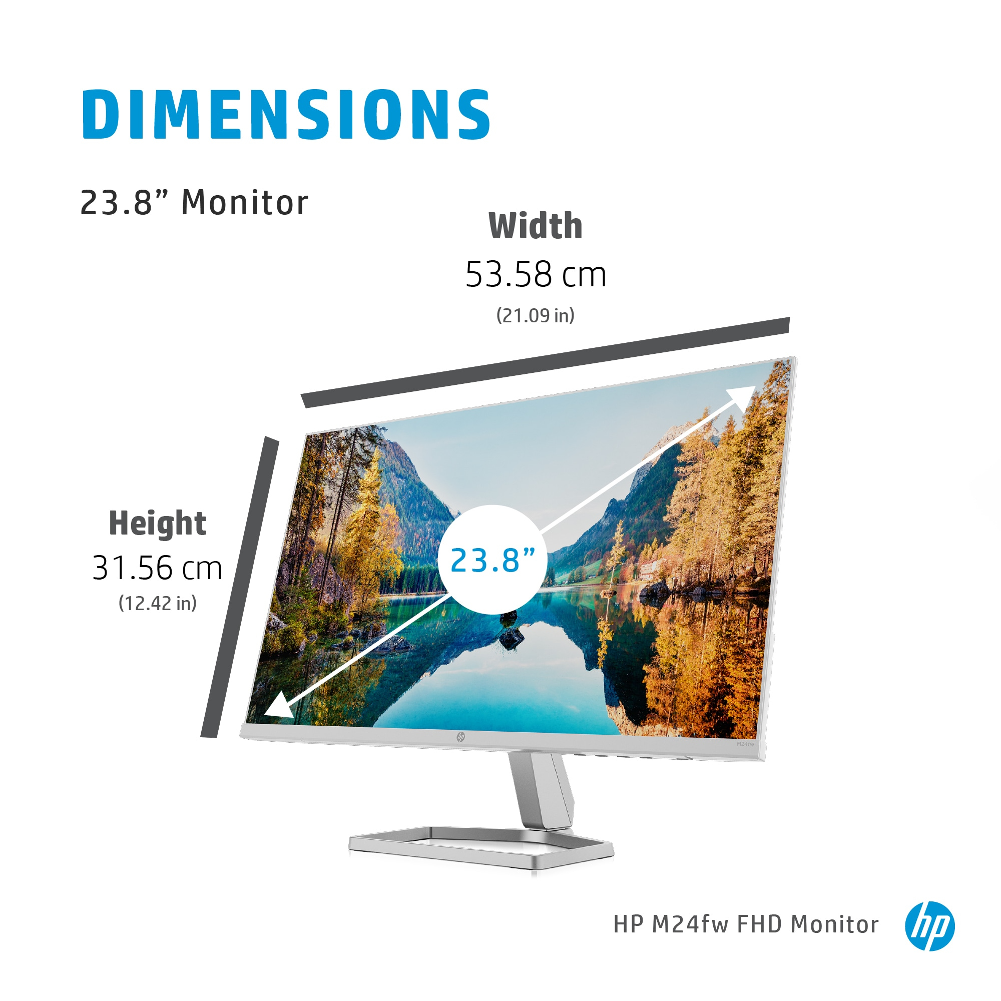 HP M24fw computer monitor – image 8