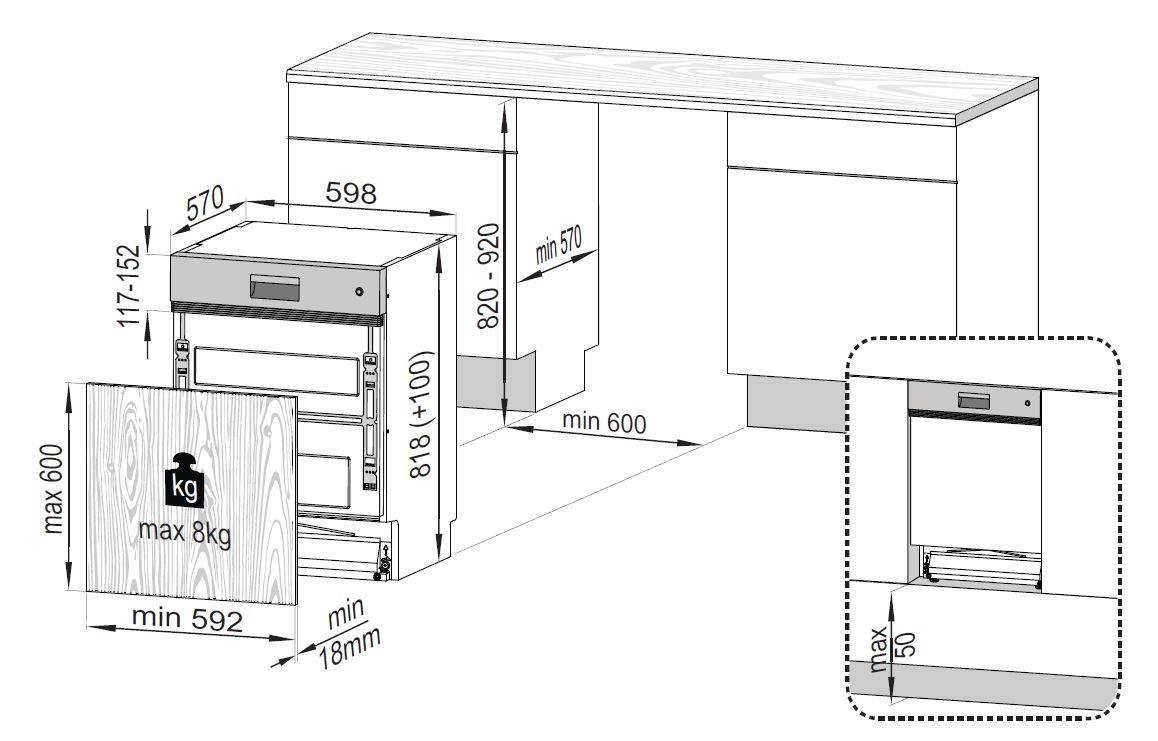 Beko DSN6634FX2 dishwasher Semi built-in 14 place settings – image 8