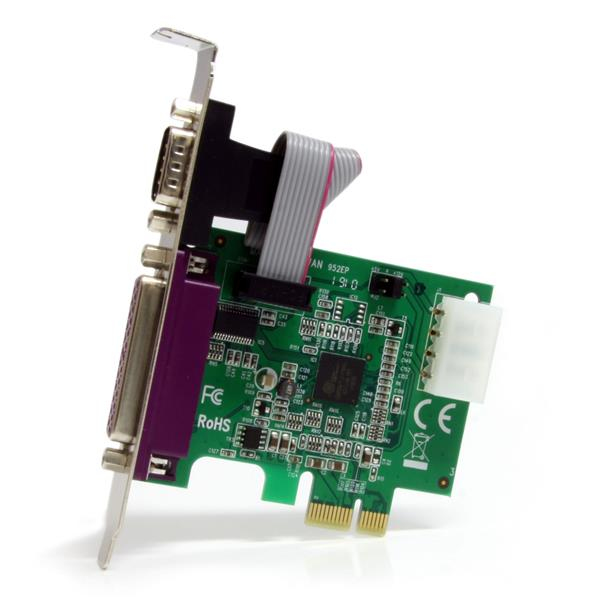 StarTech.com 1S1P Native PCI Express Parallel Serial Combo Card with 16950 UART – image 2