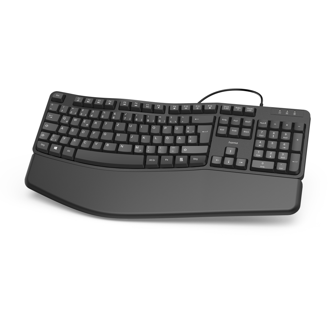 Hama EKC-400 keyboard Office USB QWERTZ German Black – image 1