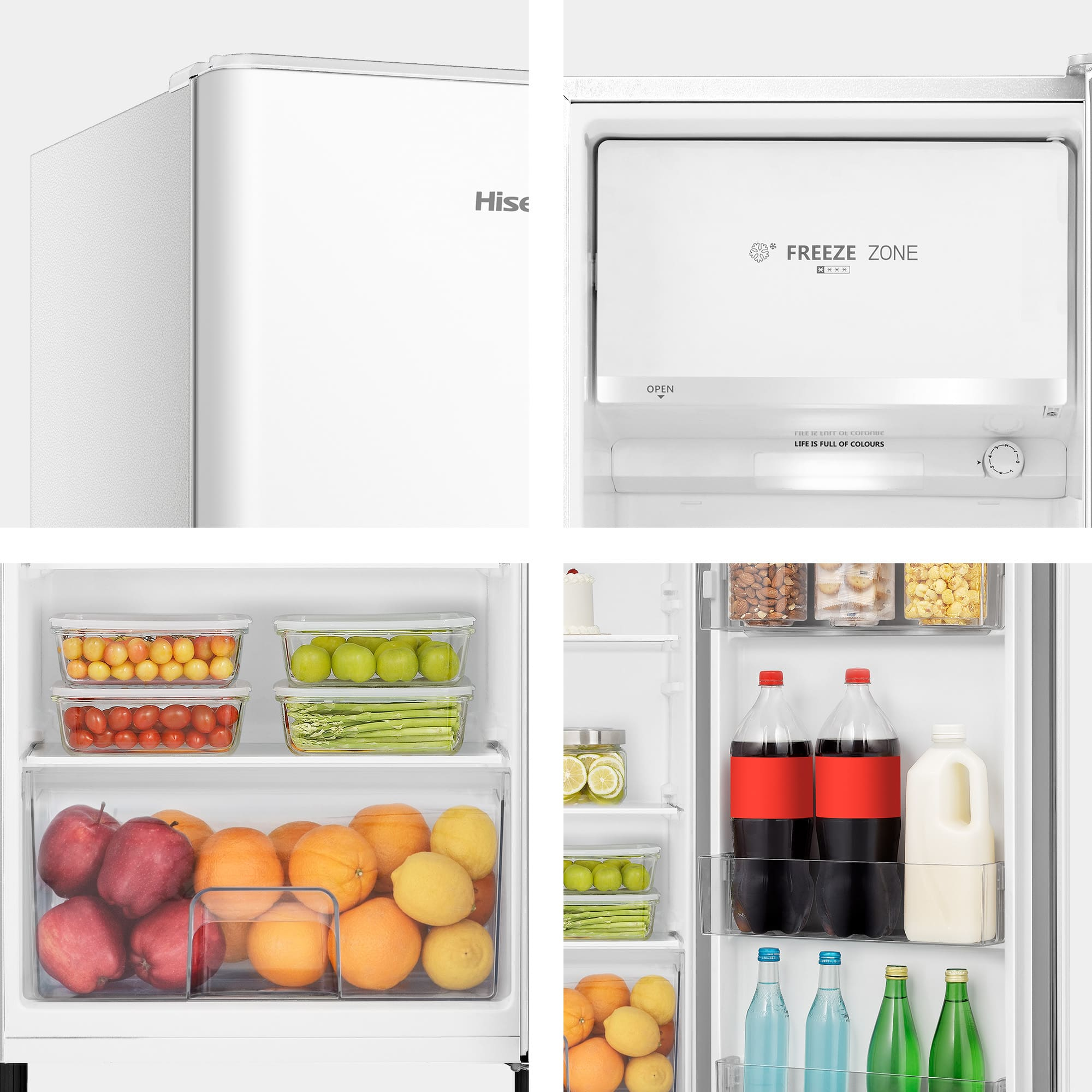 Hisense RR220D4BWE combi-fridge Freestanding – image 4