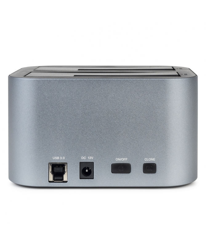 Vultech DK2-USB3 storage drive docking station USB 3.2 Gen 1 (3.1 Gen 1) Type-B Black, Grey – image 5