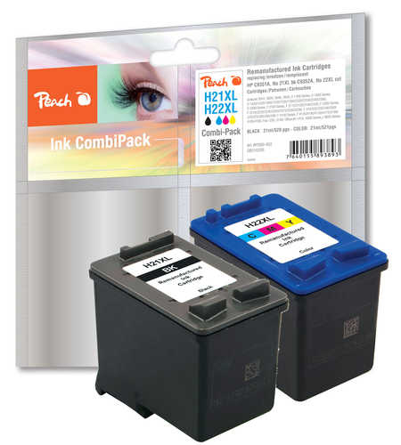 Peach PI300-402 ink cartridge 2 pc(s) High (XL) Yield Black, Cyan, Magenta, Yellow