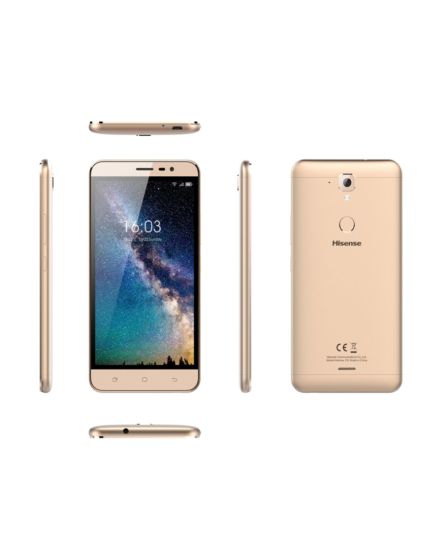 Hisense HS-F23 14 cm (5.5") Android 7.0 4G Micro-USB 2 GB 16 GB 3000 mAh Gold – image 2