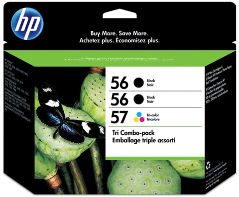 HP 56/56/57 Ink Cartridge Tri-Pack