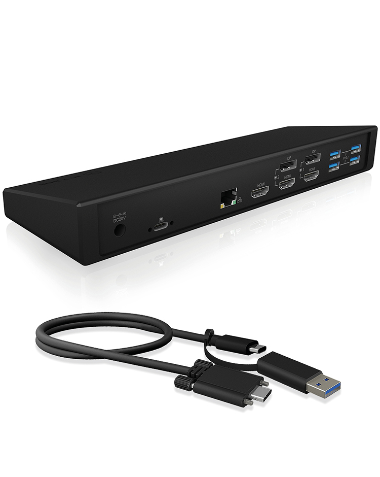 ICY BOX IB-DK2244AC Wired USB 3.2 Gen 1 (3.1 Gen 1) Type-C Black – image 6