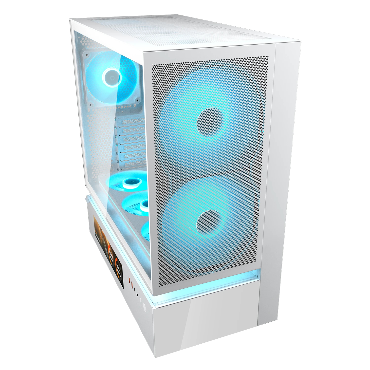 COUGAR Midi Tower Case, CFV235 Vision, ARGB, LCD Display, Mesh, White – image 4