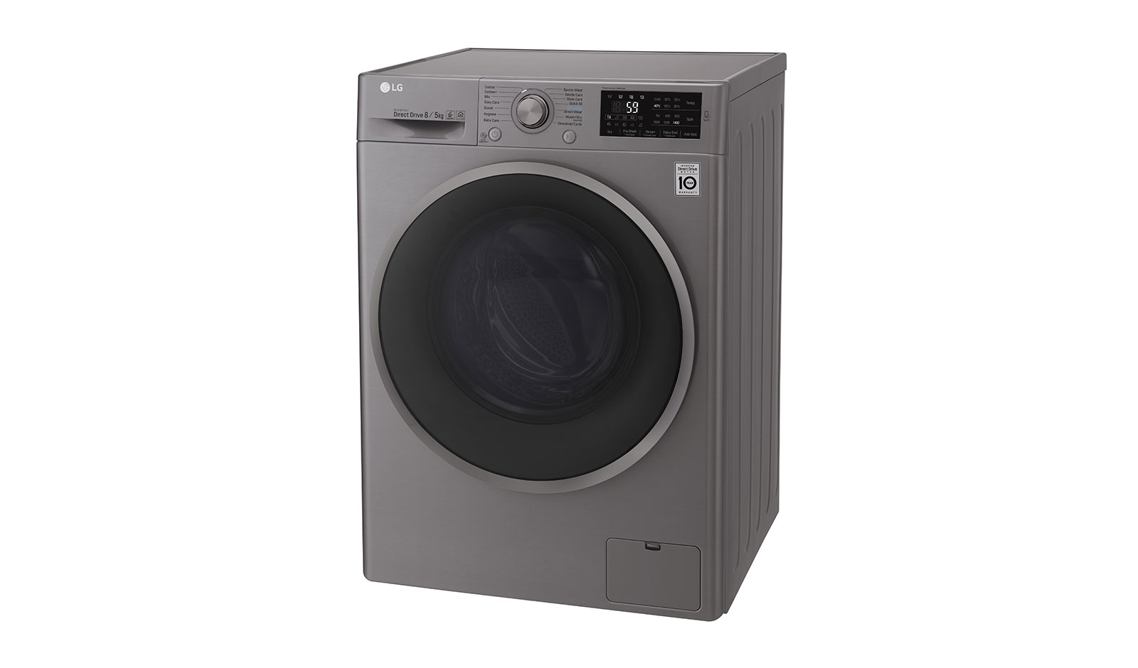 LG F4J6TMP8S washer dryer Freestanding Front-load Graphite – image 2