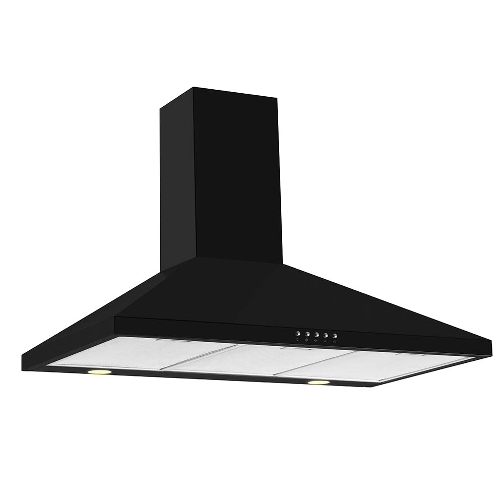 CDA 90cm Chimney Hood - Black – image 1
