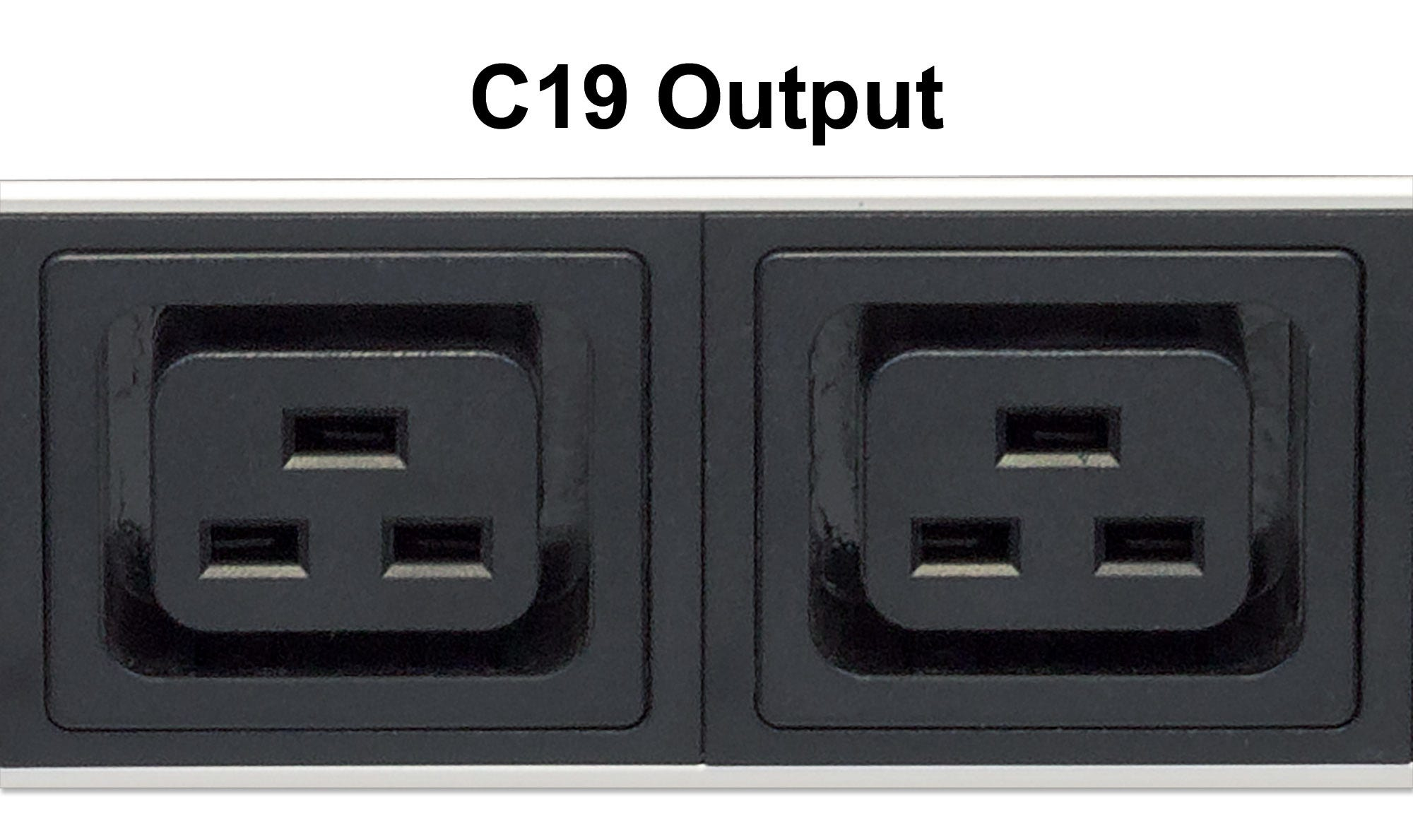 Intellinet 19" 1U Rackmount 8-Output C19 Power Distribution Unit (PDU) With Removable Power Cable and Rear C20 Input – image 5