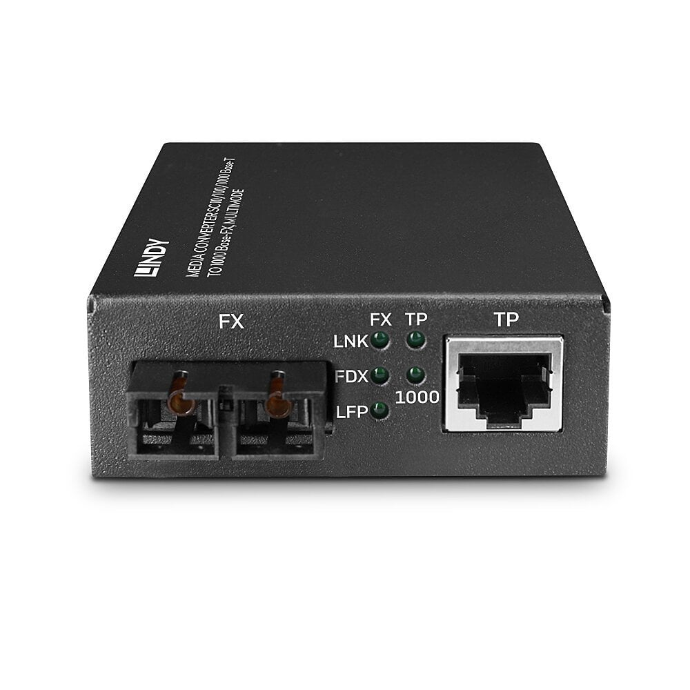 Lindy 25119 network media converter 850 nm Multi-mode Black – image 3