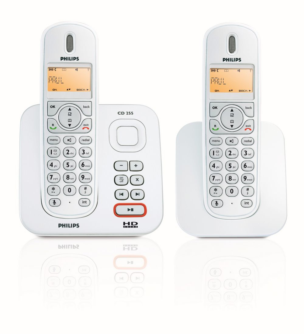 Philips CD2552S/22 telephone DECT telephone Caller ID White – image 1