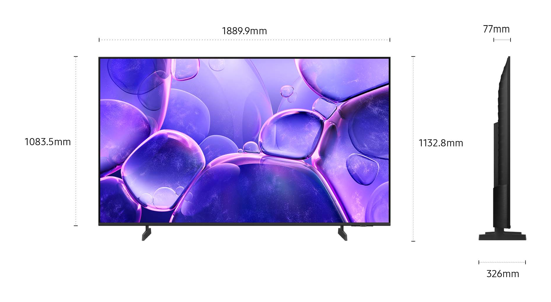 TV Samsung LED UE85U8000FU 85 4K UltraHD 50Hz Smart TV Tizen HDR10 Alexa — photo 4