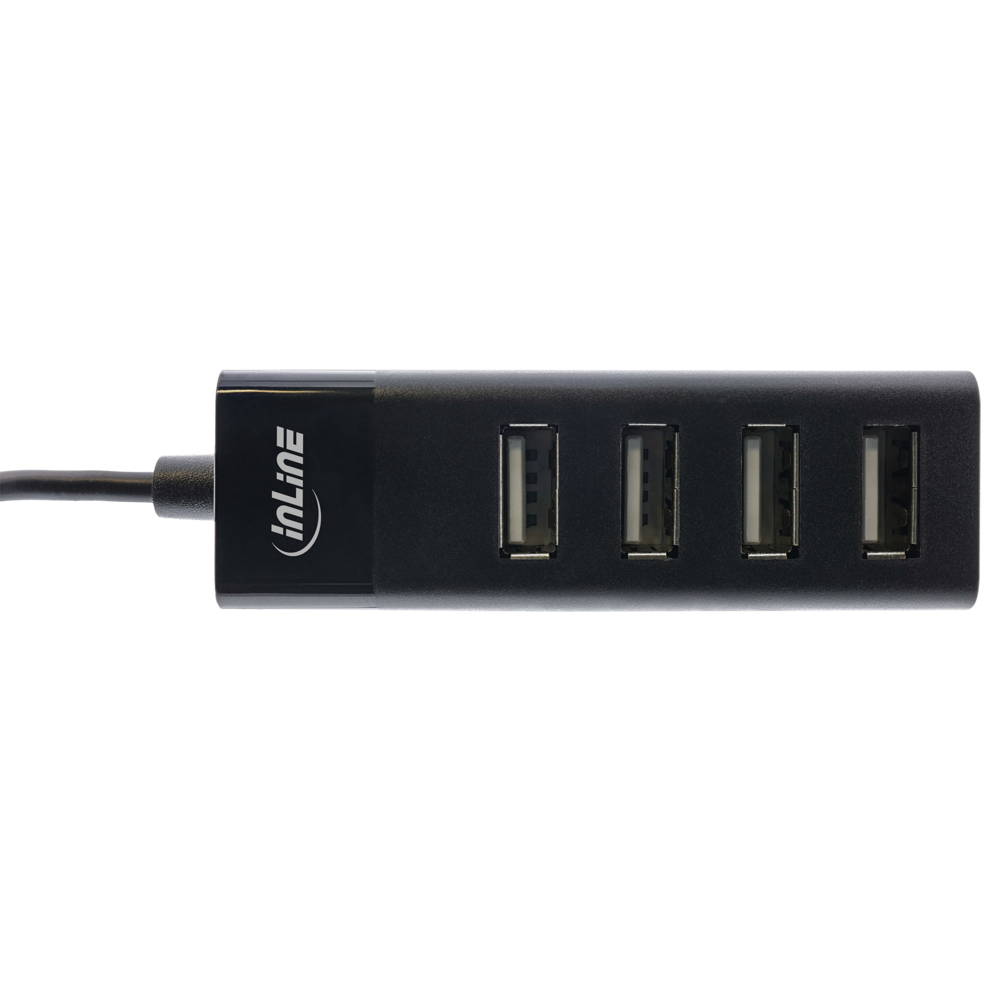 InLine USB 2.0 4-Port Hub, Type-A male to 4x Type-A female, black – image 2