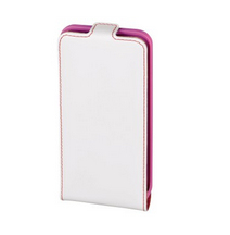 Hama "Guard Case" Flap Case, for Apple iPhone 6, white/pink – image 1