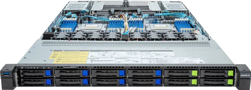 GIGABYTE R183-Z92-AAV2 LGA 6096 Rack (1U) Black, Steel – image 2